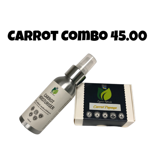 FACIAL COMBO -CARROT AND PAPAYA WITH KOJIC ACID AND CARROT MOISTURIZER